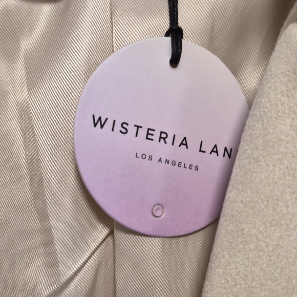 Wisteria Lane Faux Suede Cropped Fringed Jacket Beige Woman’s Sz M NWT - Picture 12 of 14